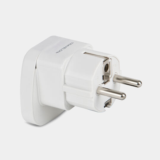 Earthed Europe Adapter  UK to European Travel Plug